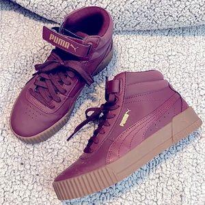 Puma maroon shoes 8